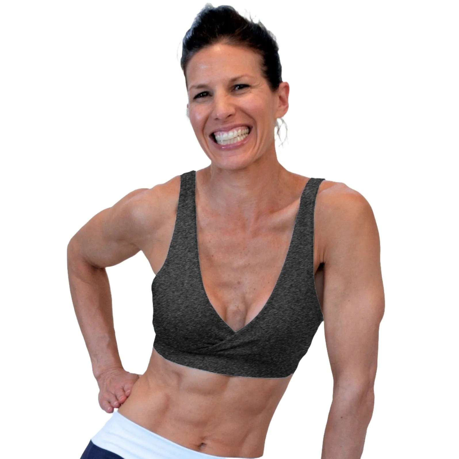 One Step Ahead Brushed Supplex Criss Cross Bra 2192