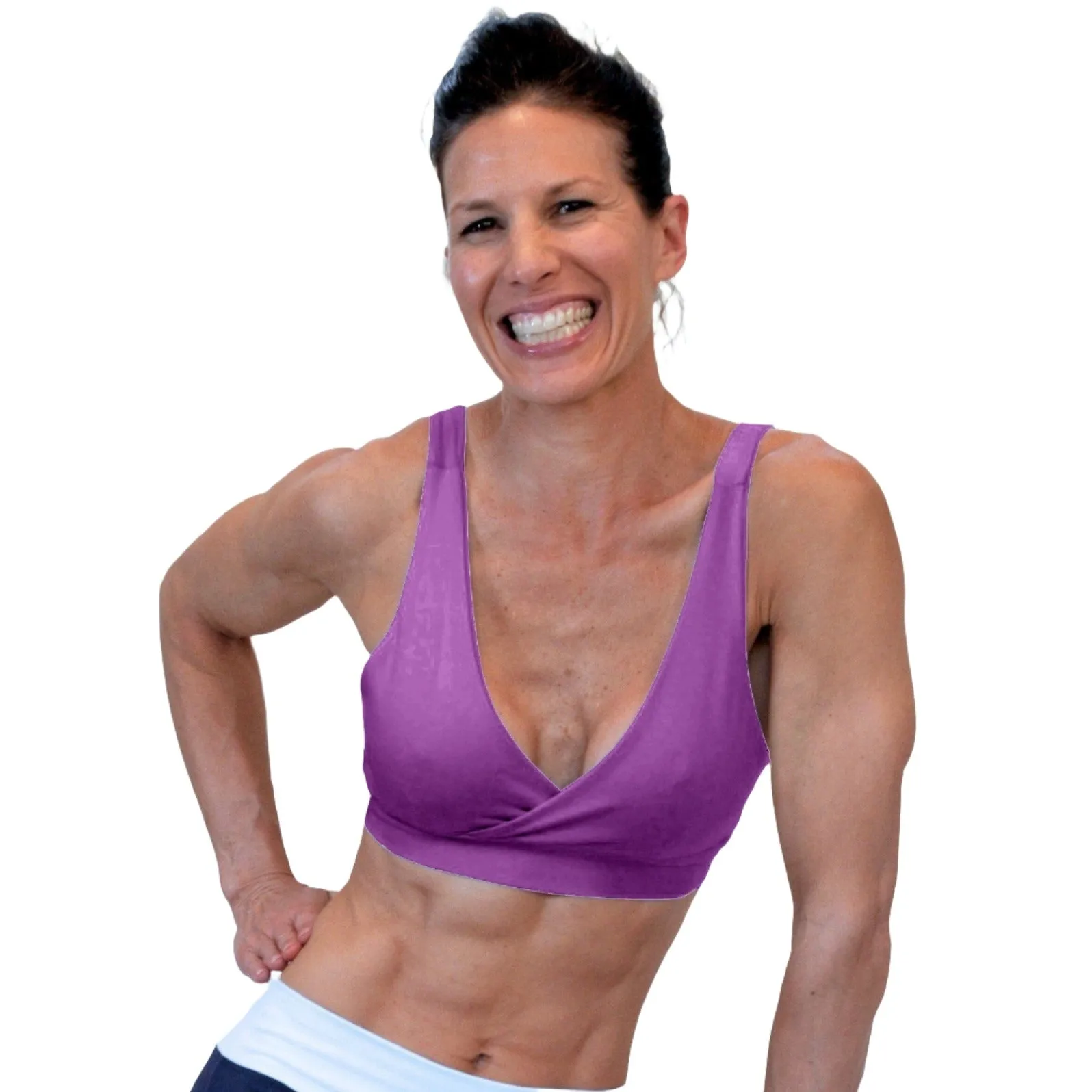 One Step Ahead Brushed Supplex Criss Cross Bra 2192