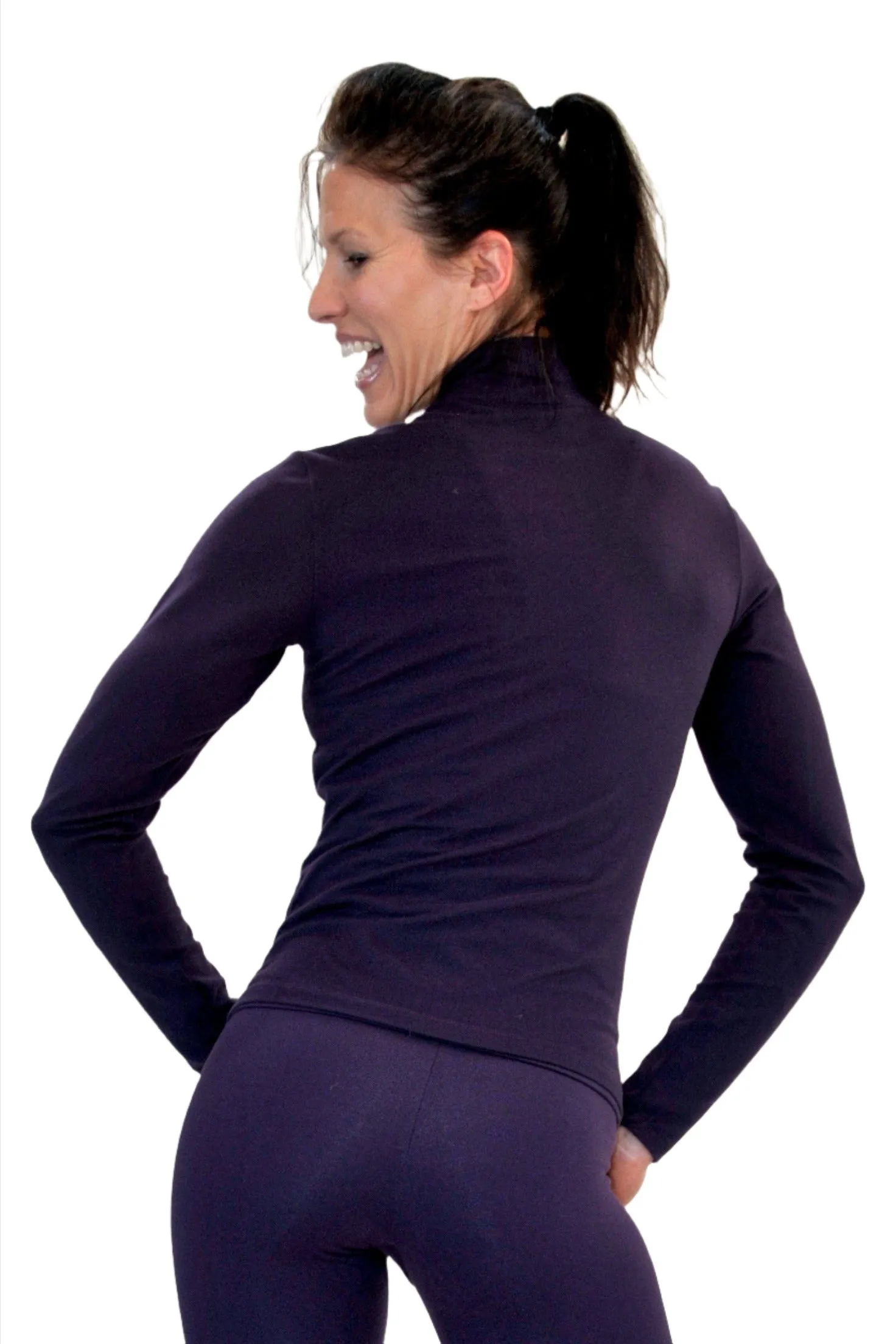 One Step Ahead Brushed Supplex Half Zip Long Sleeve 20163