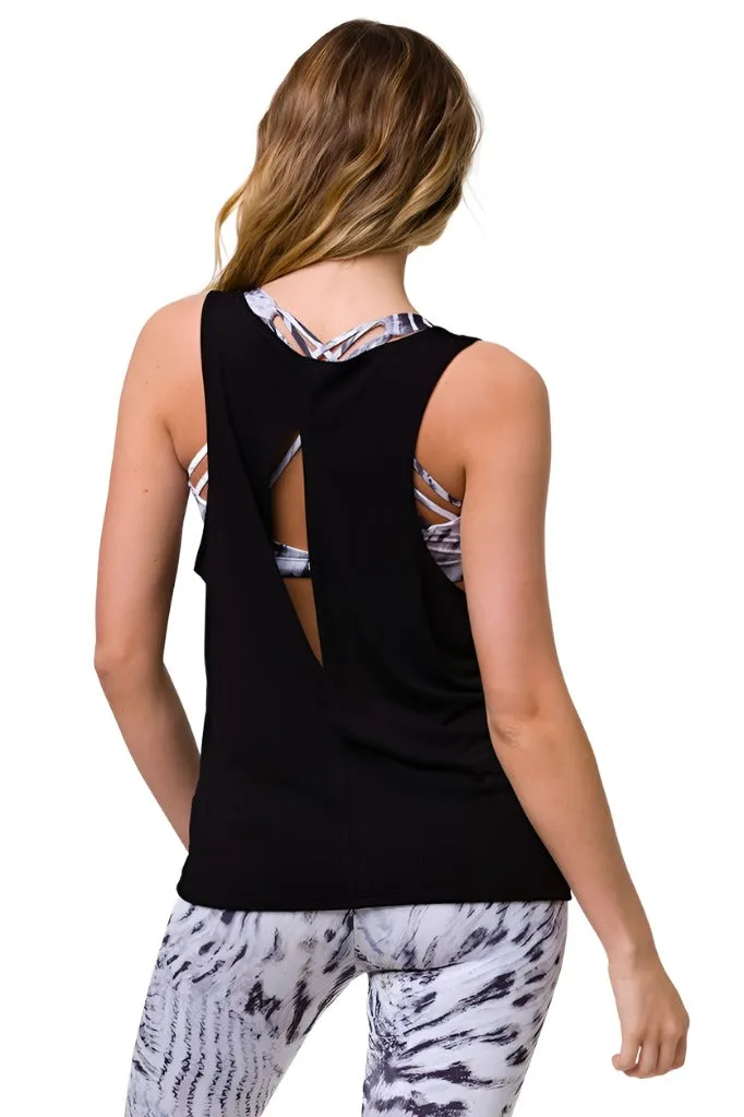 Onzie Flow Yoga Slit Back Tank Top 3771