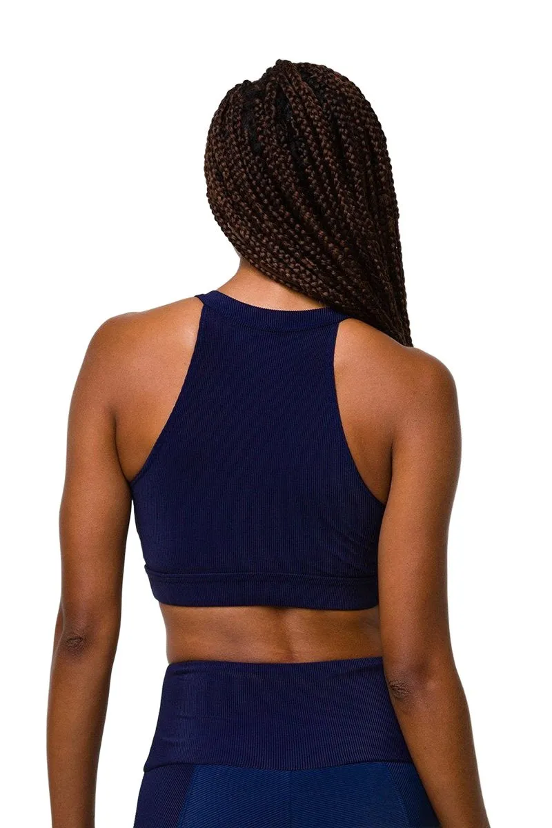 Onzie High Neck Ribbed Cropped Top 3789