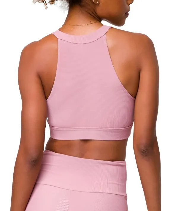 Onzie High Neck Ribbed Cropped Top 3789