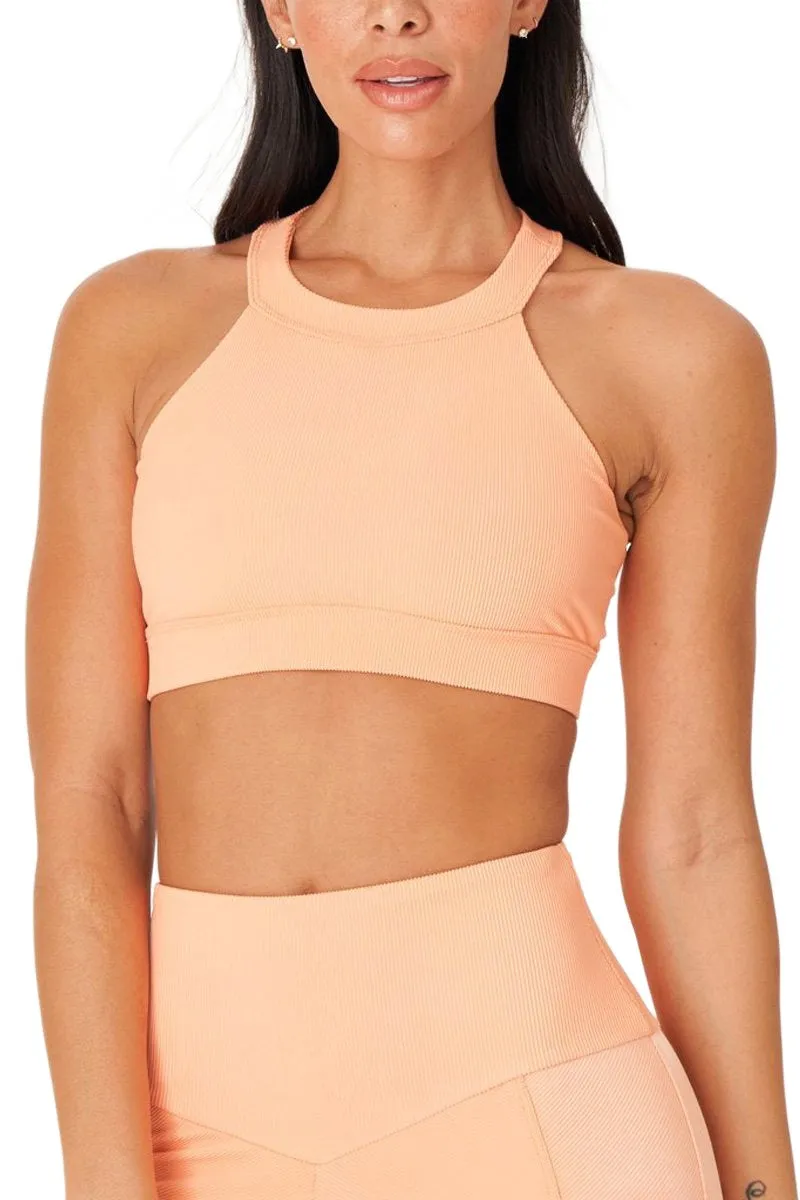 Onzie High Neck Ribbed Cropped Top 3789