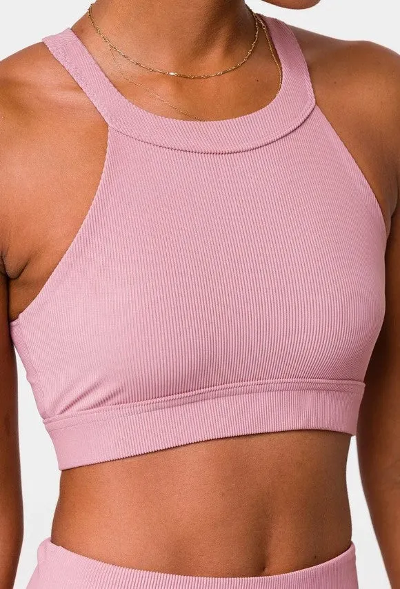 Onzie High Neck Ribbed Cropped Top 3789