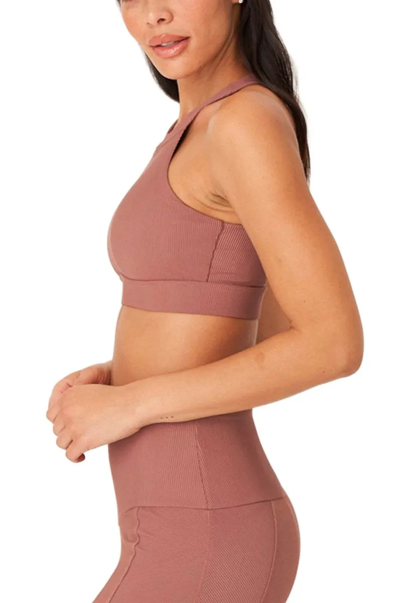 Onzie High Neck Ribbed Cropped Top 3789