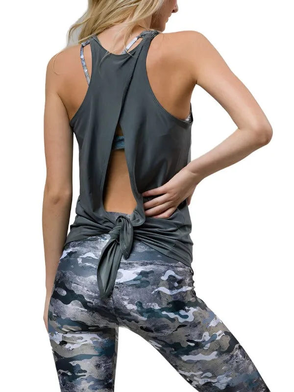 Onzie Hot Yoga 3109 Tie Back Tank One Size