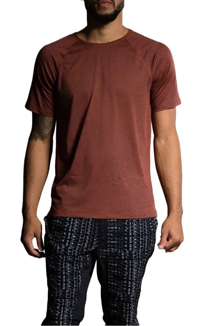 Onzie Hot Yoga Mens Raglan Short Sleeve top 701