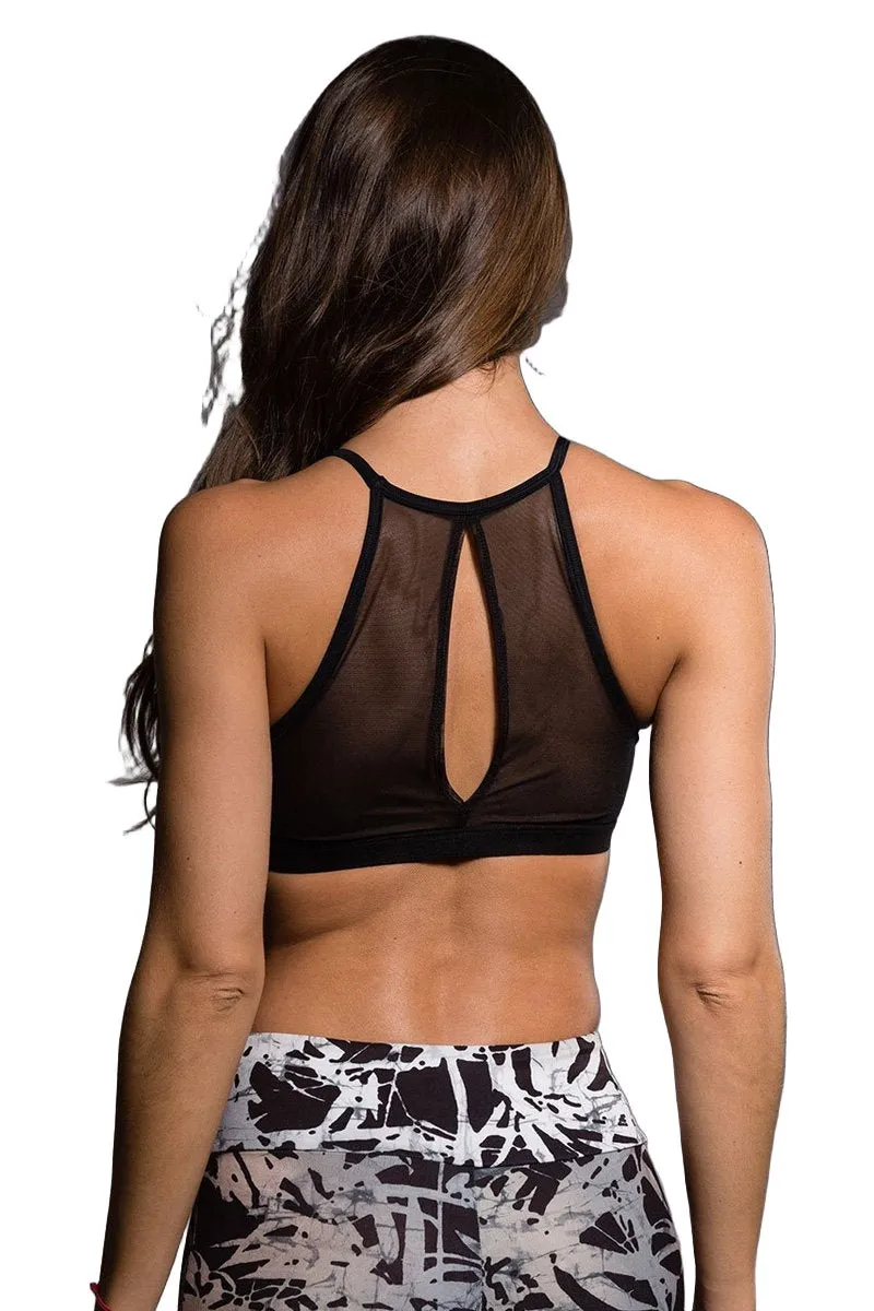 Onzie Hot Yoga Mesh Halter Bra Top 350