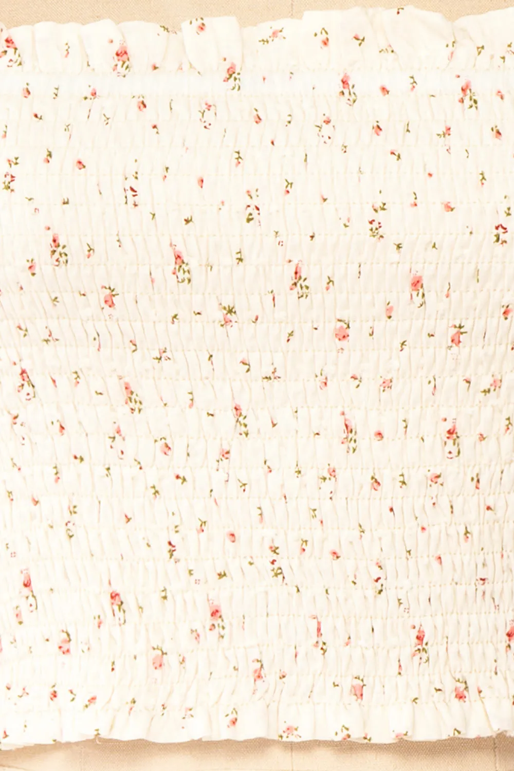 Orithyia | Floral Crop Top w/ Square Neckline