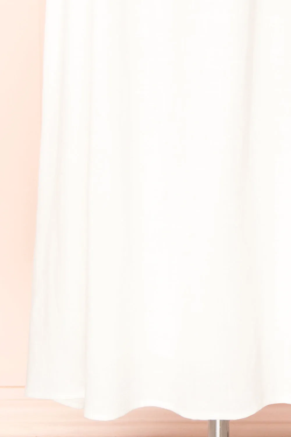 Pamua | Open Back Midi Dress w/ Puffy Sleeves