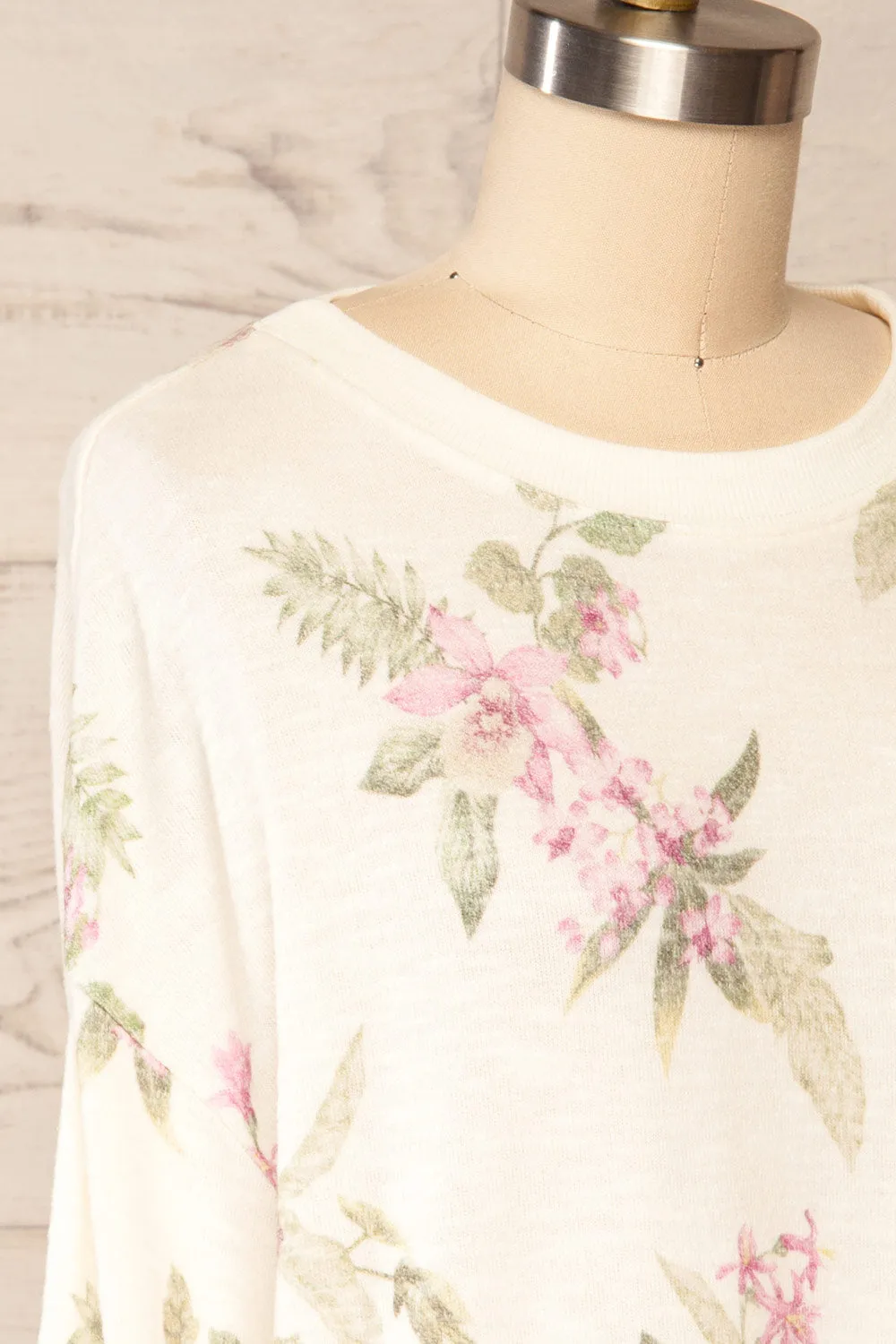 Paszkow | Floral Crew Neck Sweater