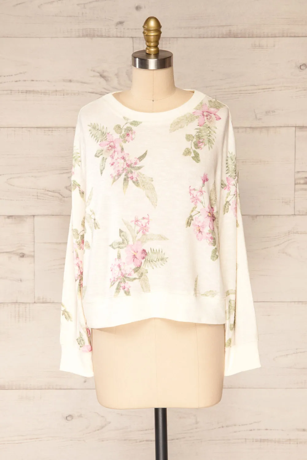 Paszkow | Floral Crew Neck Sweater