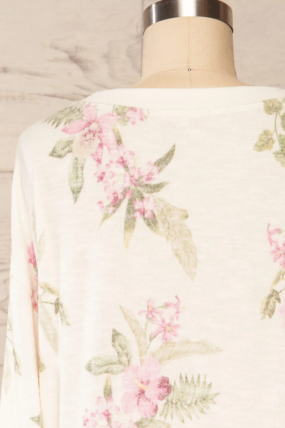 Paszkow | Floral Crew Neck Sweater