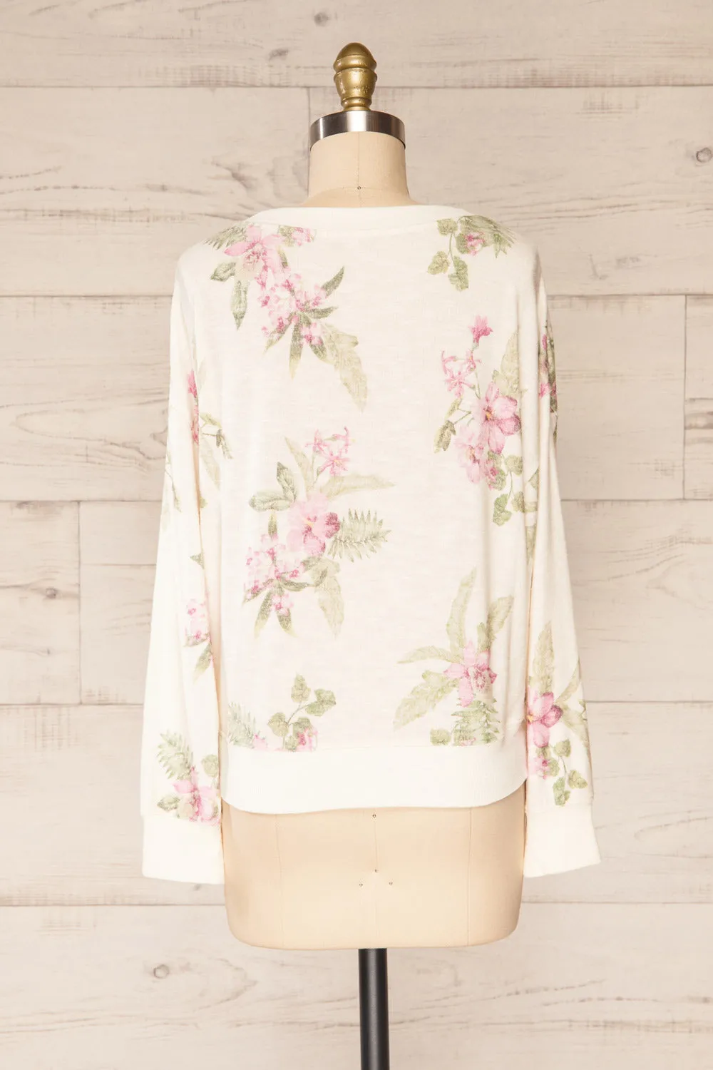 Paszkow | Floral Crew Neck Sweater