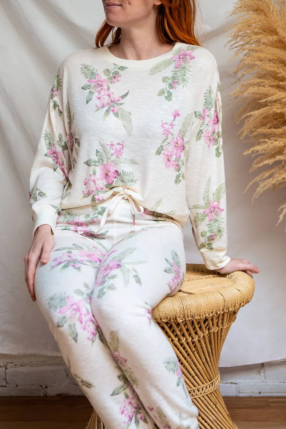 Paszkow | Floral Crew Neck Sweater