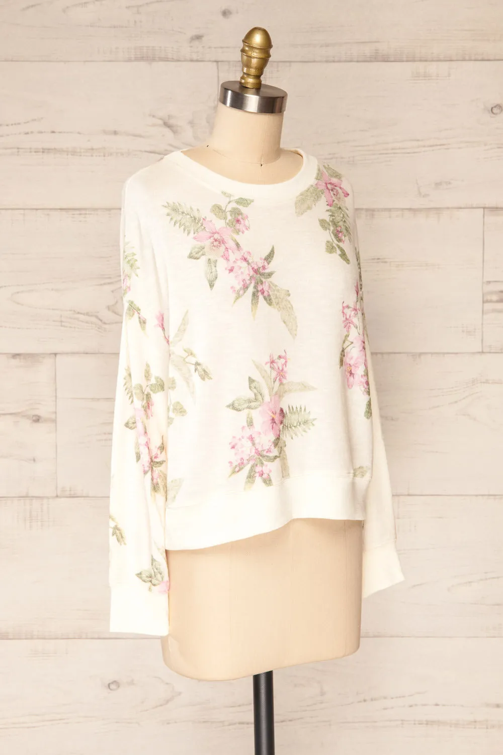 Paszkow | Floral Crew Neck Sweater