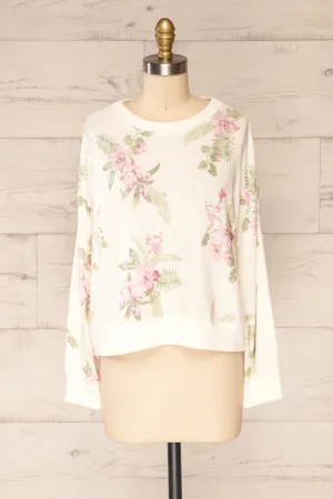 Paszkow | Floral Crew Neck Sweater
