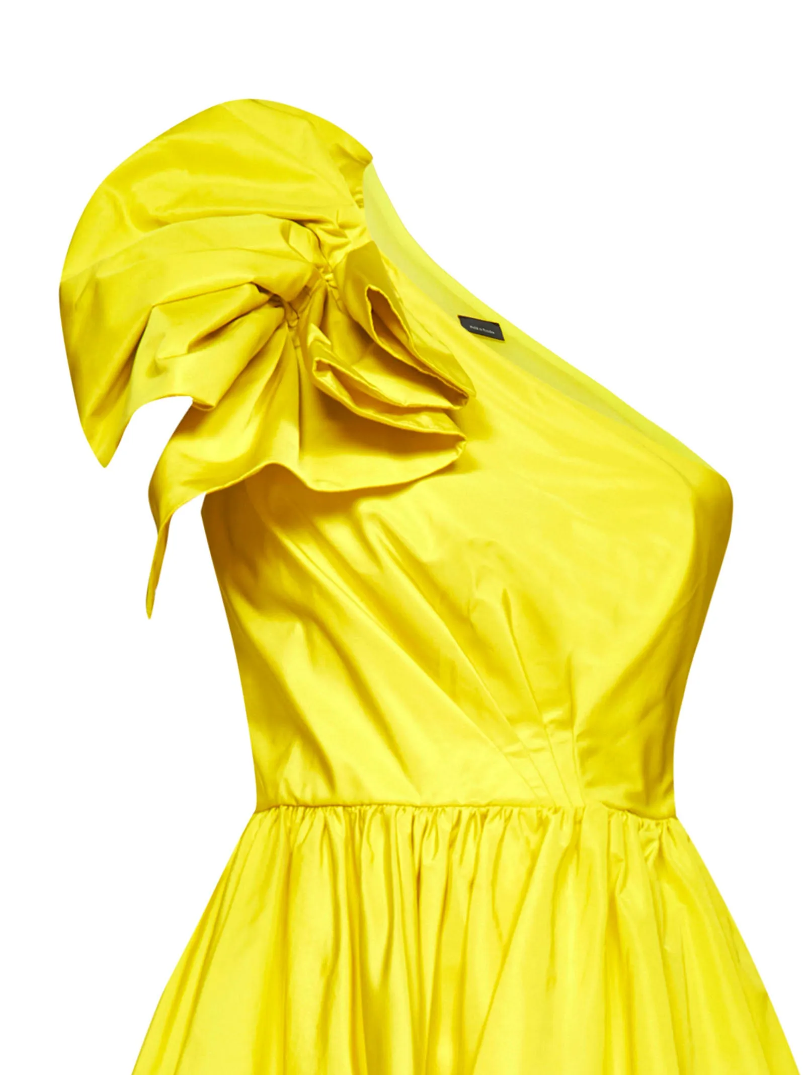 Pinko One-Shoulder Taffeta Mini Dress