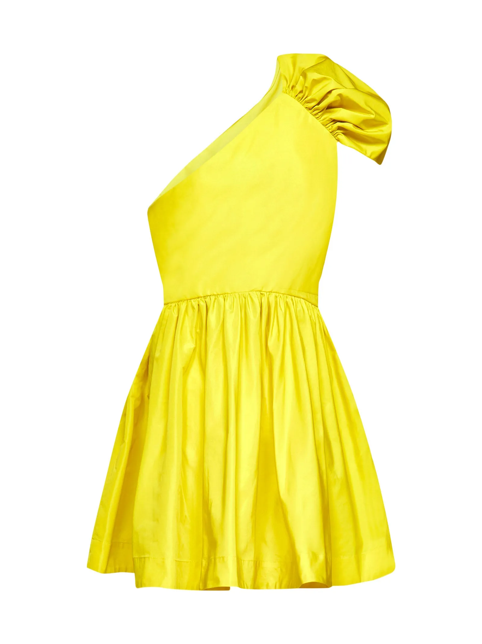 Pinko One-Shoulder Taffeta Mini Dress