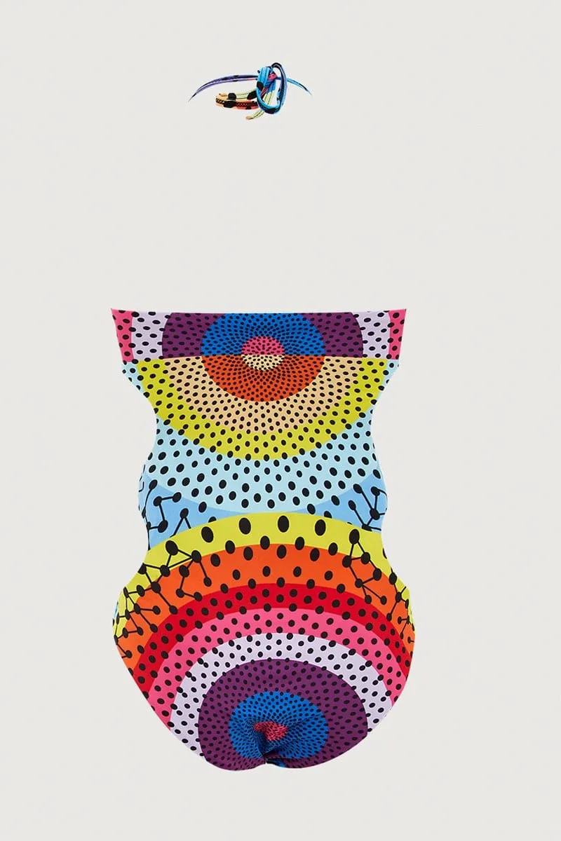 Print One Piece Swimsuit