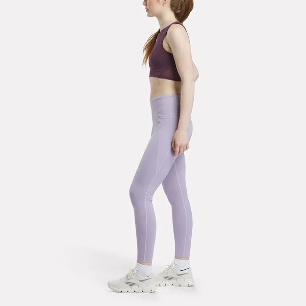 REEBOK WOMEN'S LUX HIGH RISE PURPLE TIGHT LEGGINGS