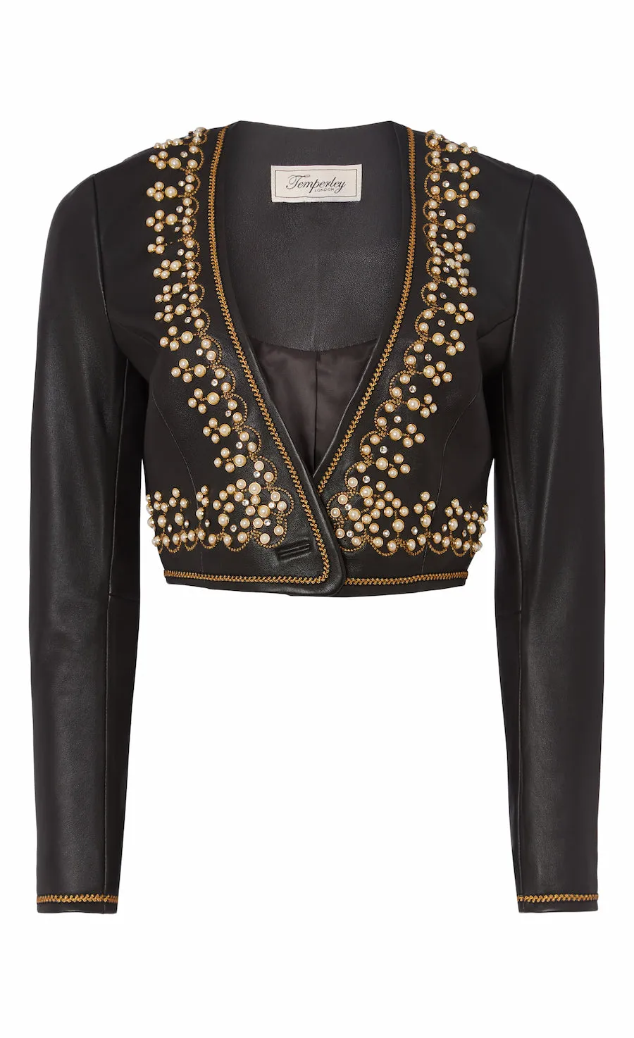 Salerno Cropped Jacket - Black