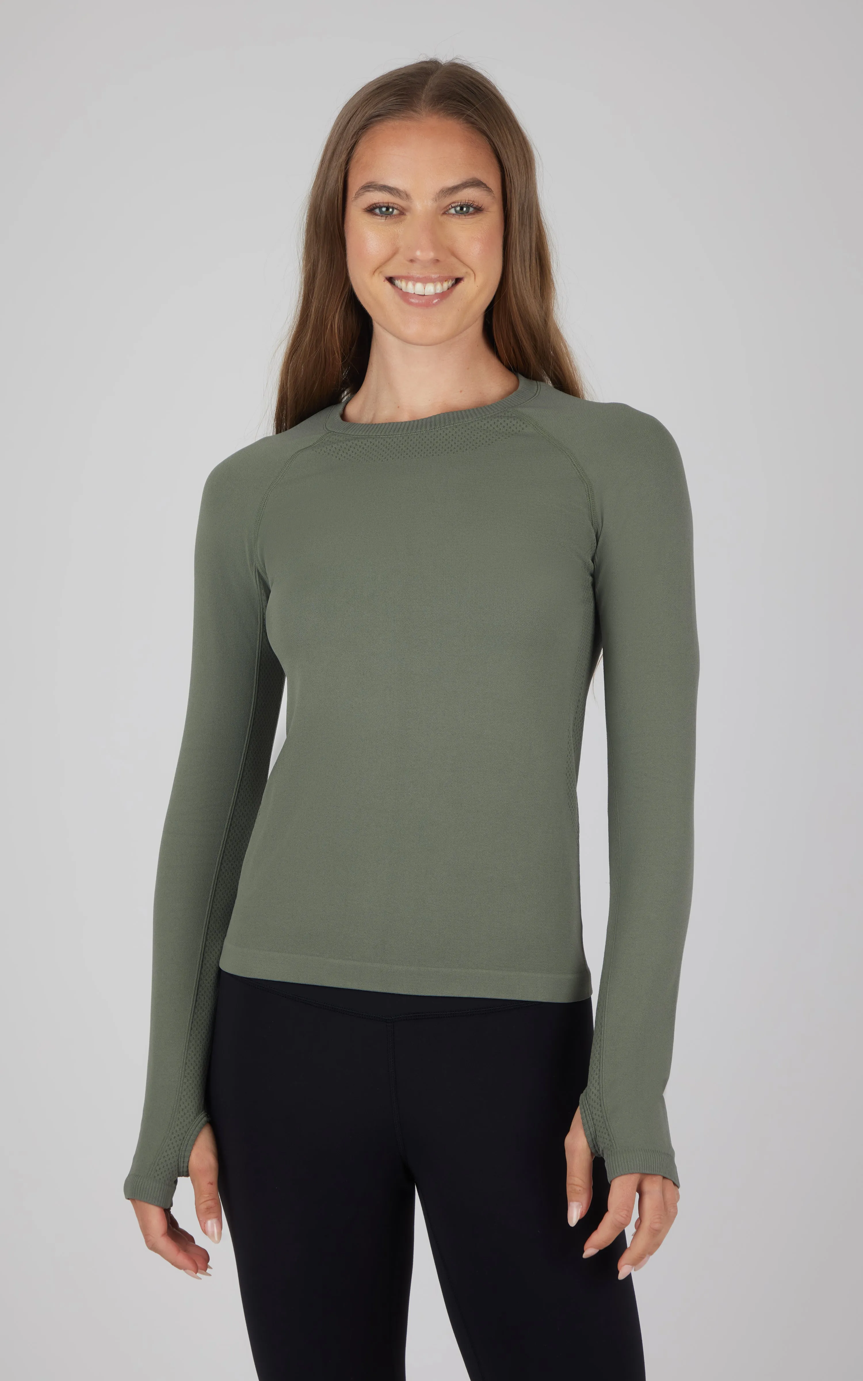 Seamless  Long Sleeve Active Shirt