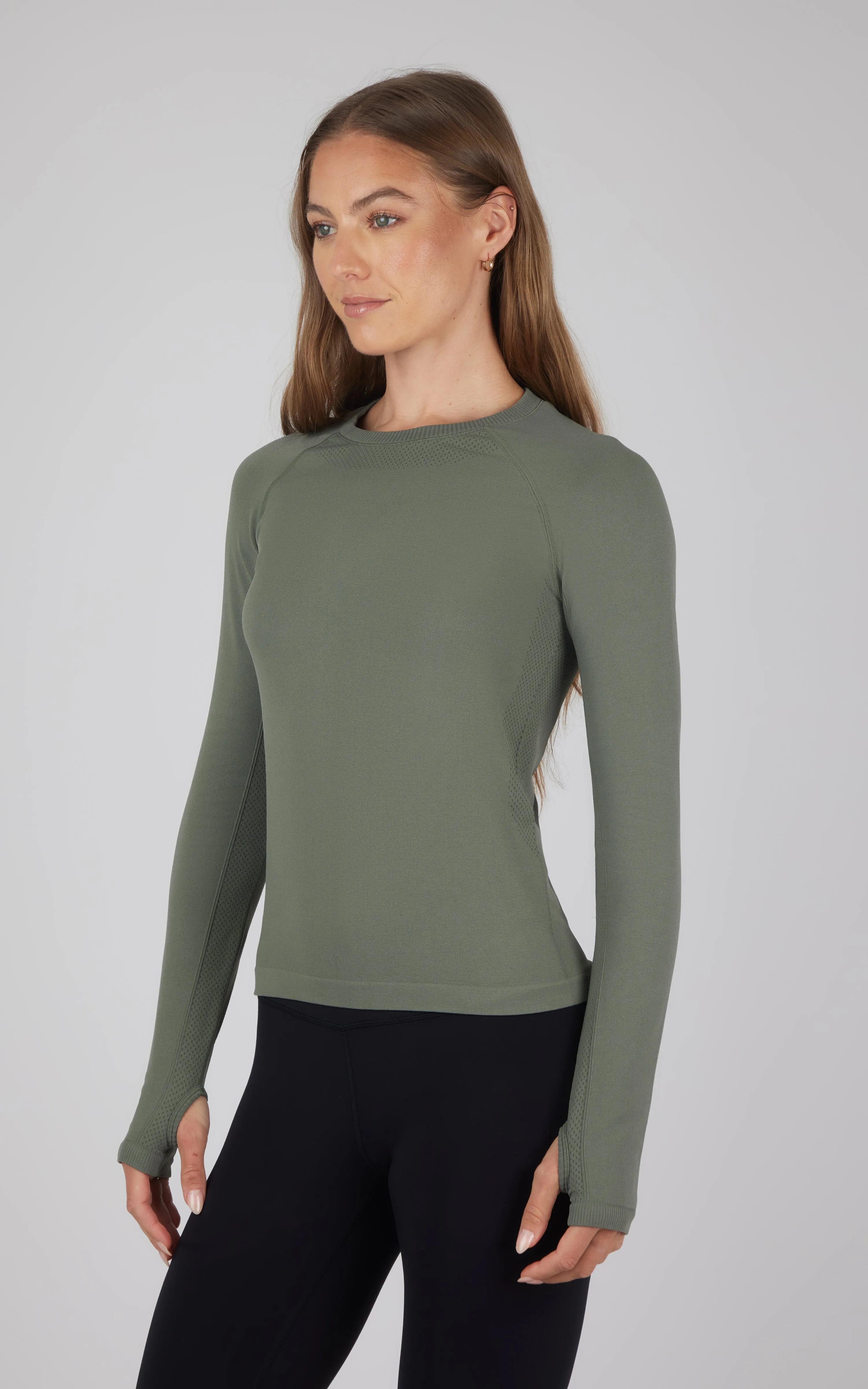 Seamless  Long Sleeve Active Shirt