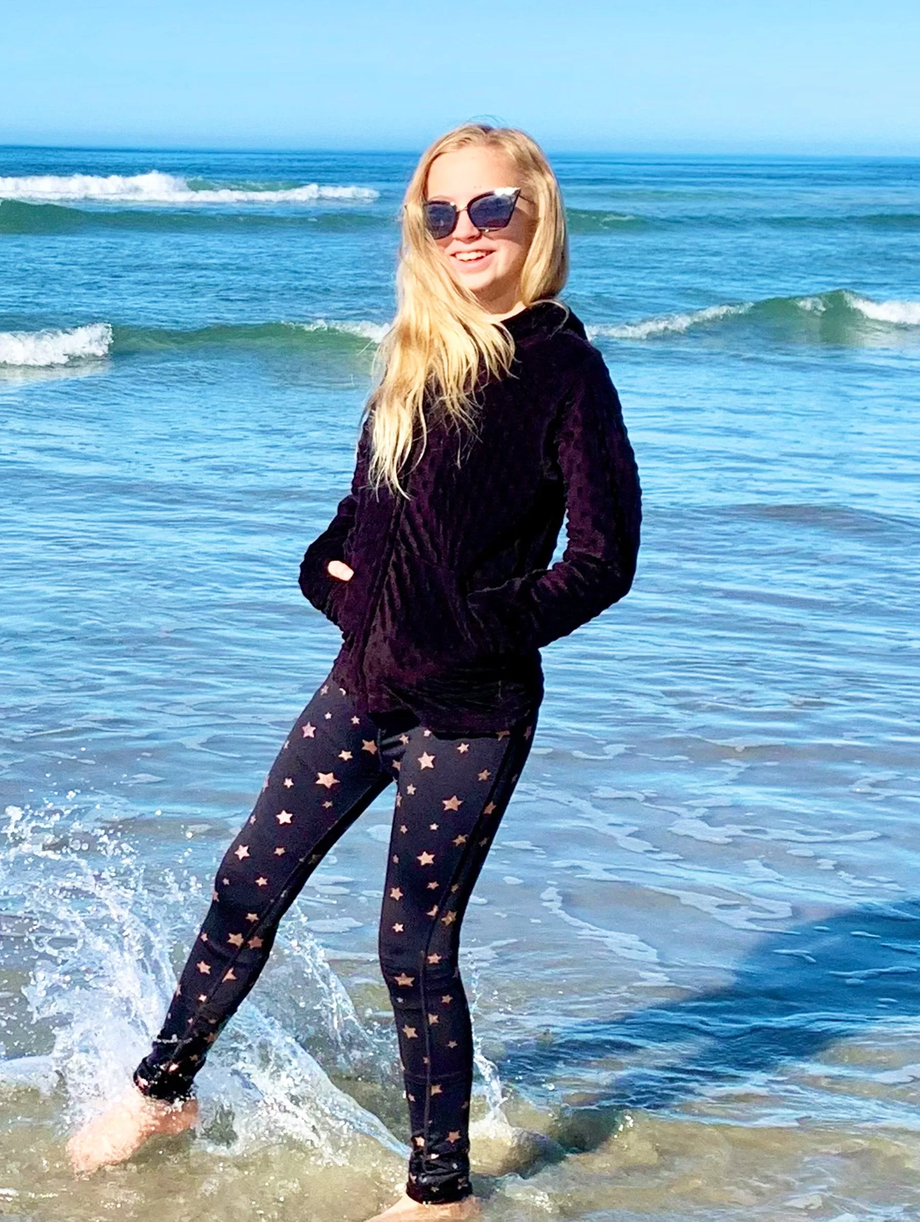Shelbie Star Print Activewear Leggings