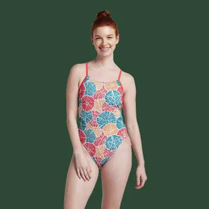 Speedo Printed Double Lace Back