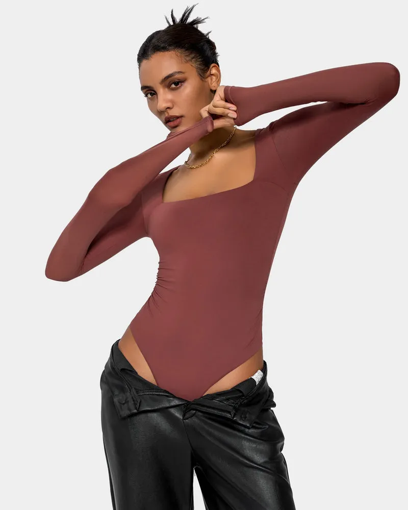 Square Neck Double Lined Shapewear Bodysuit