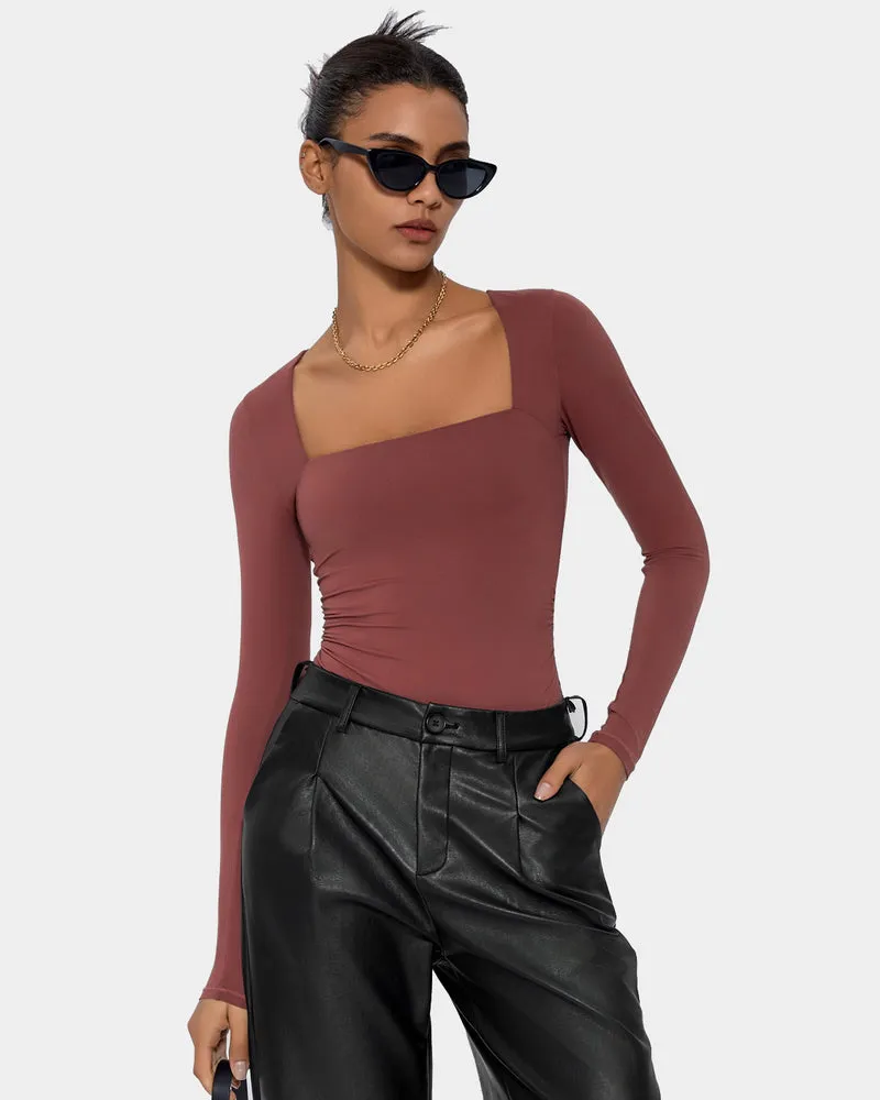 Square Neck Double Lined Shapewear Bodysuit