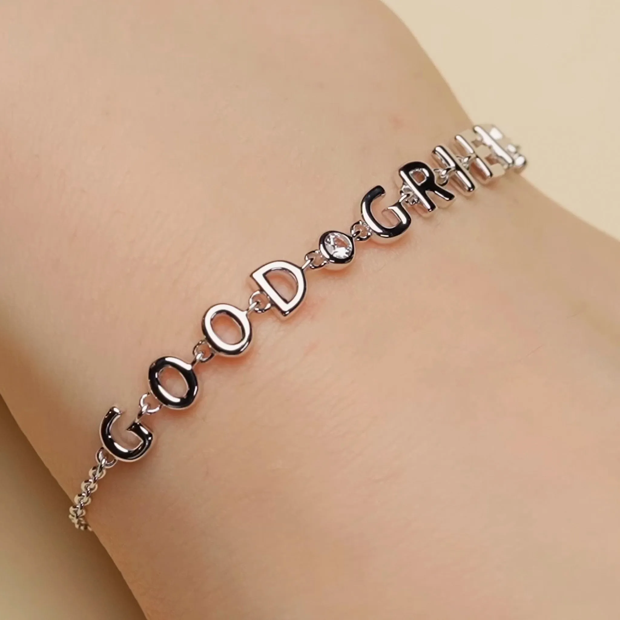 Sterling Silver “GOOD GRIEF” Bracelet