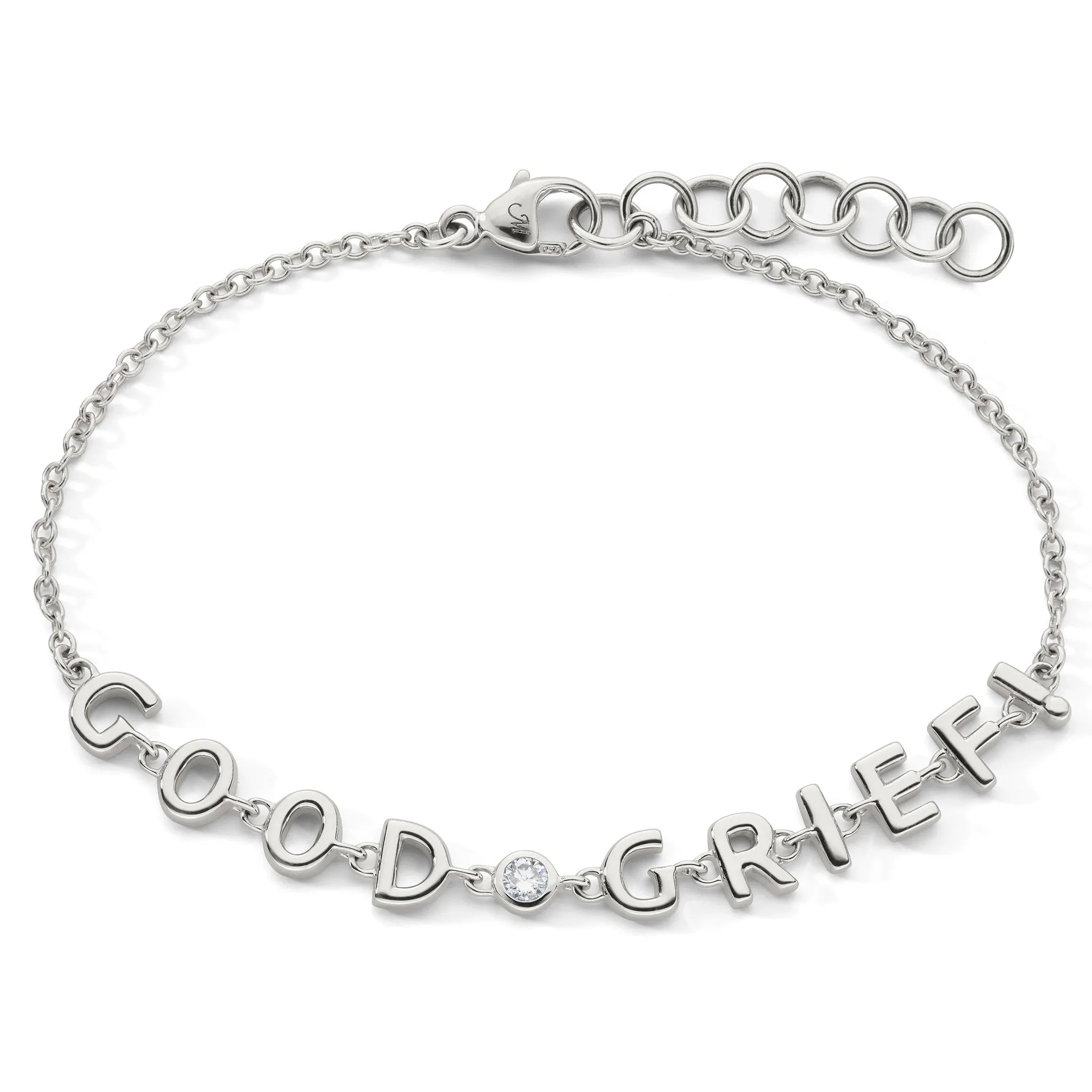 Sterling Silver “GOOD GRIEF” Bracelet