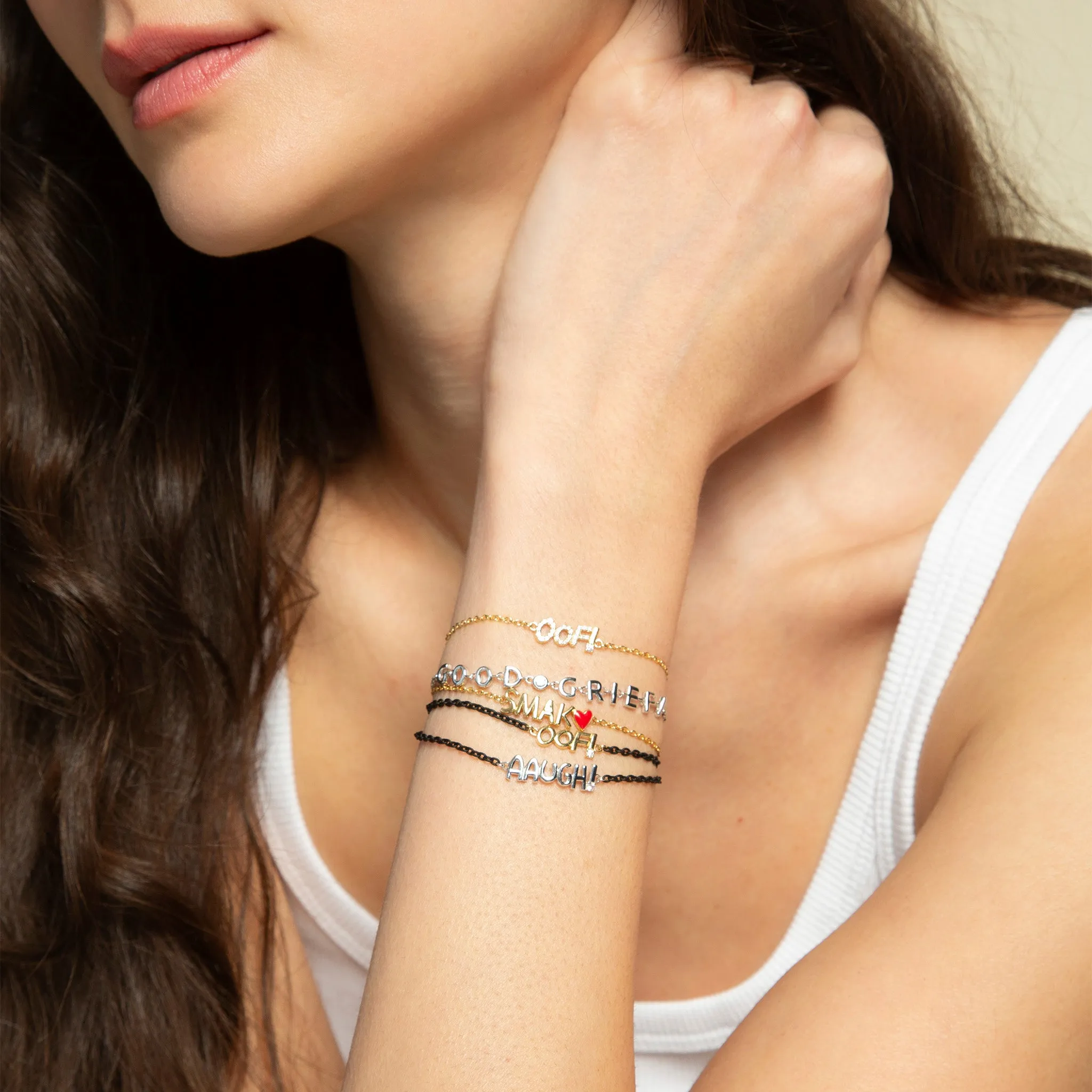 Sterling Silver “GOOD GRIEF” Bracelet
