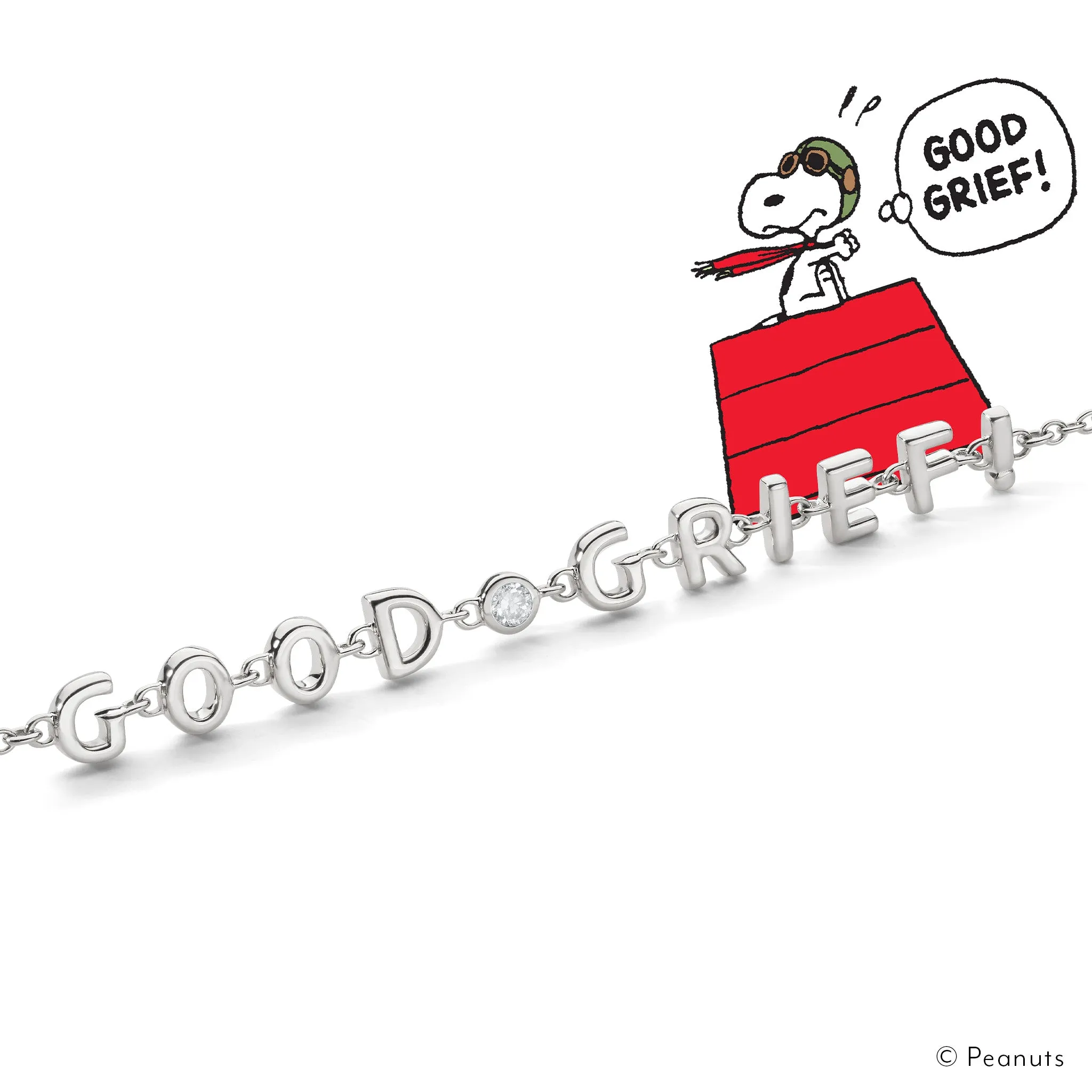 Sterling Silver “GOOD GRIEF” Bracelet