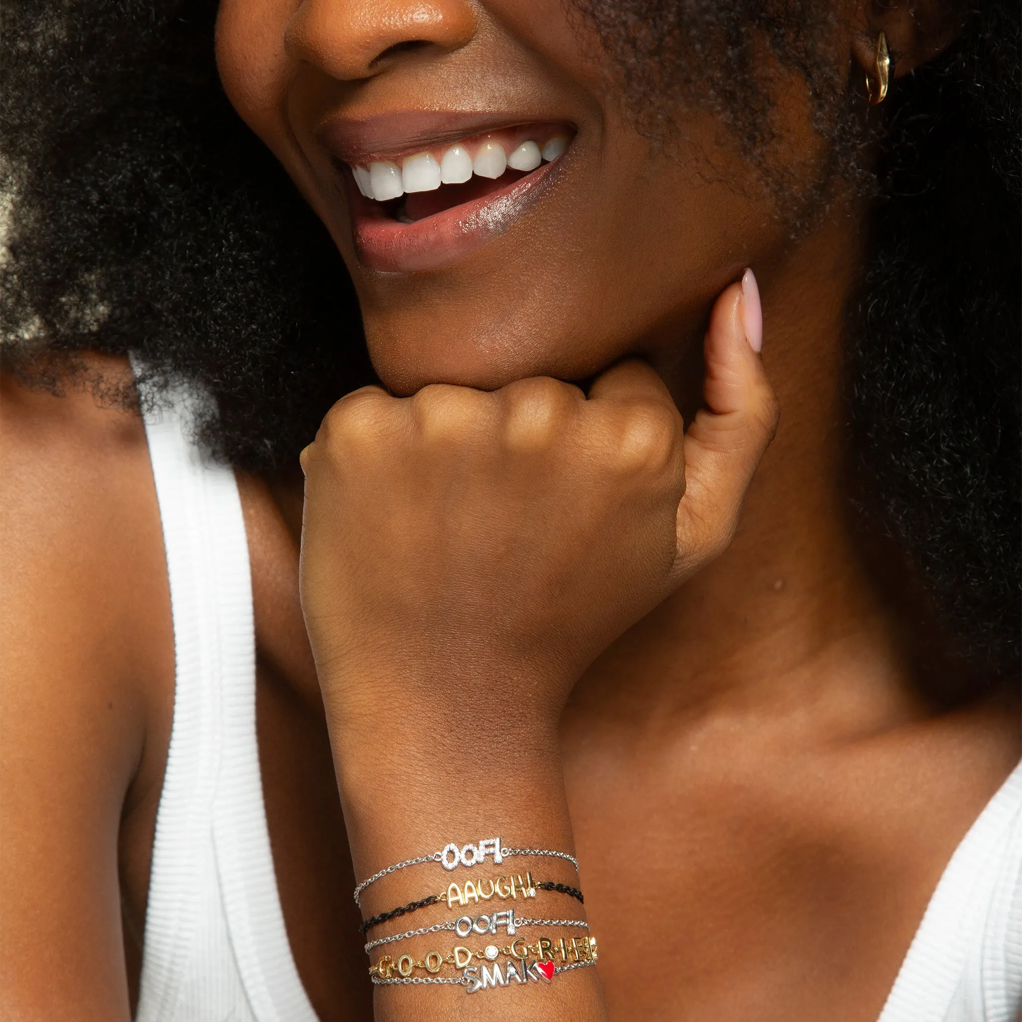 Sterling Silver “OOF” Bracelet