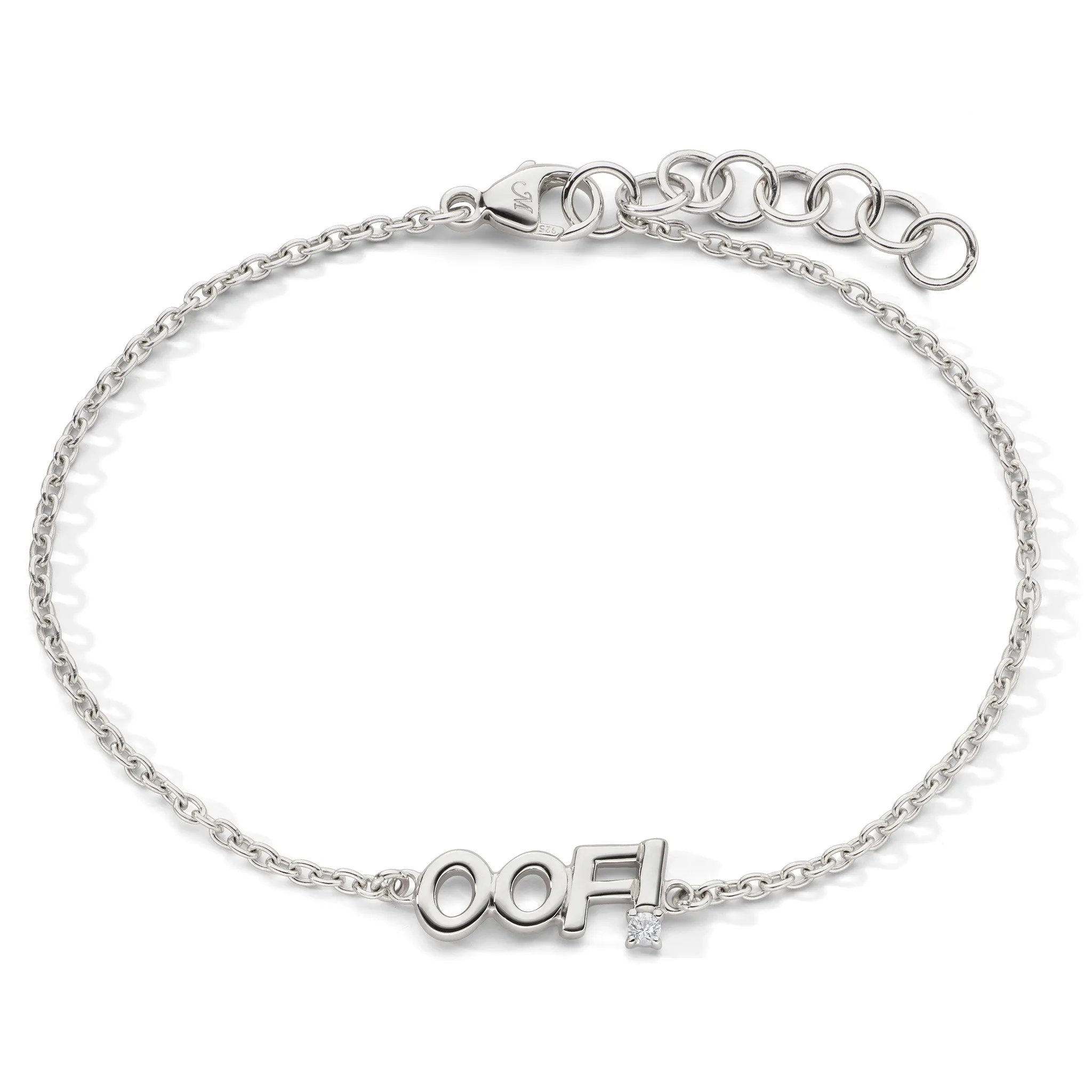 Sterling Silver “OOF” Bracelet