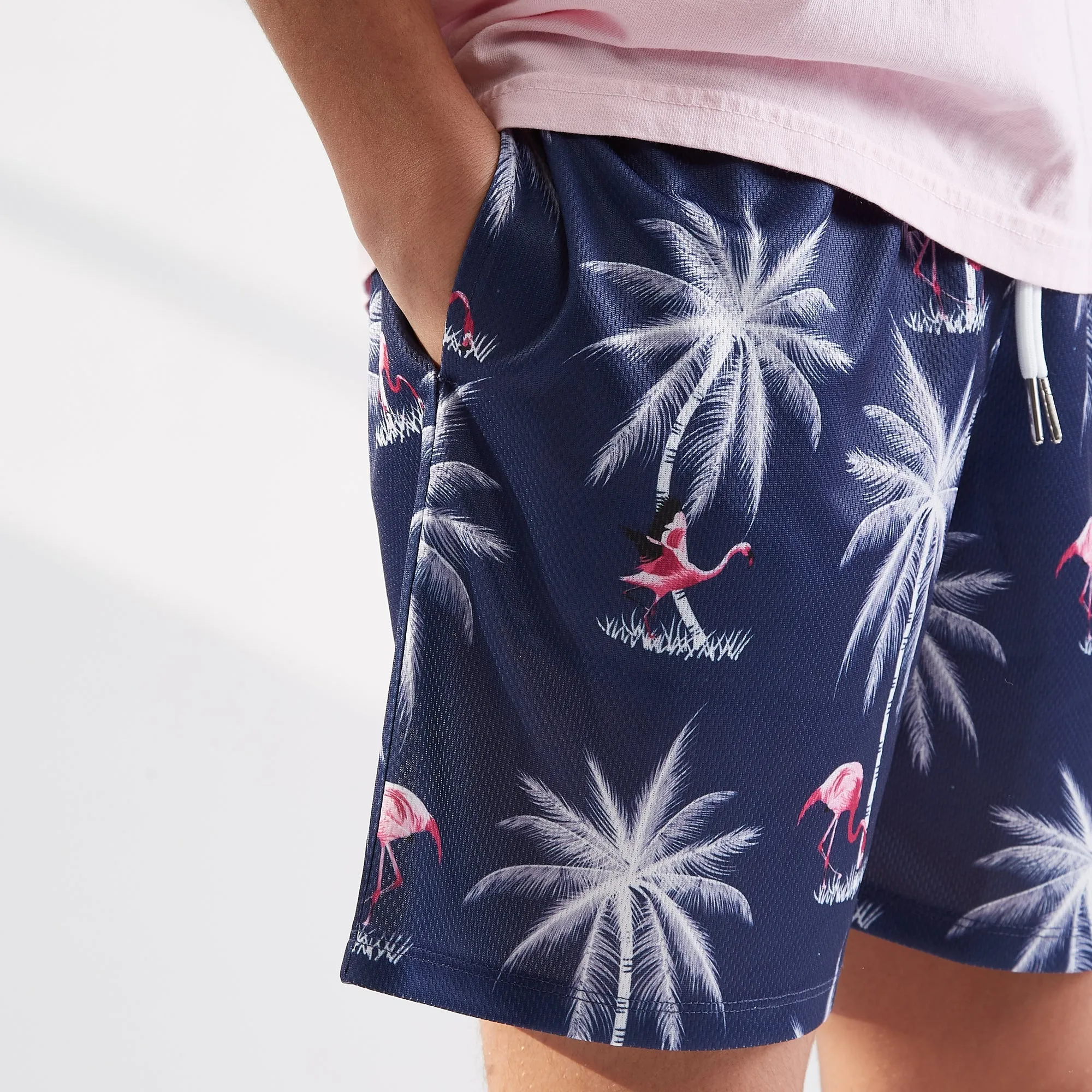 The Drip Shop Kids' Spring Flamingo Shorts