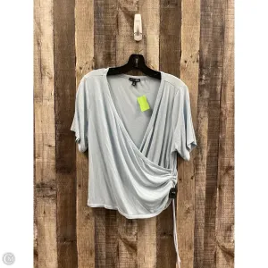 Top Short Sleeve By Fashion Nova In Blue, Size: 2x