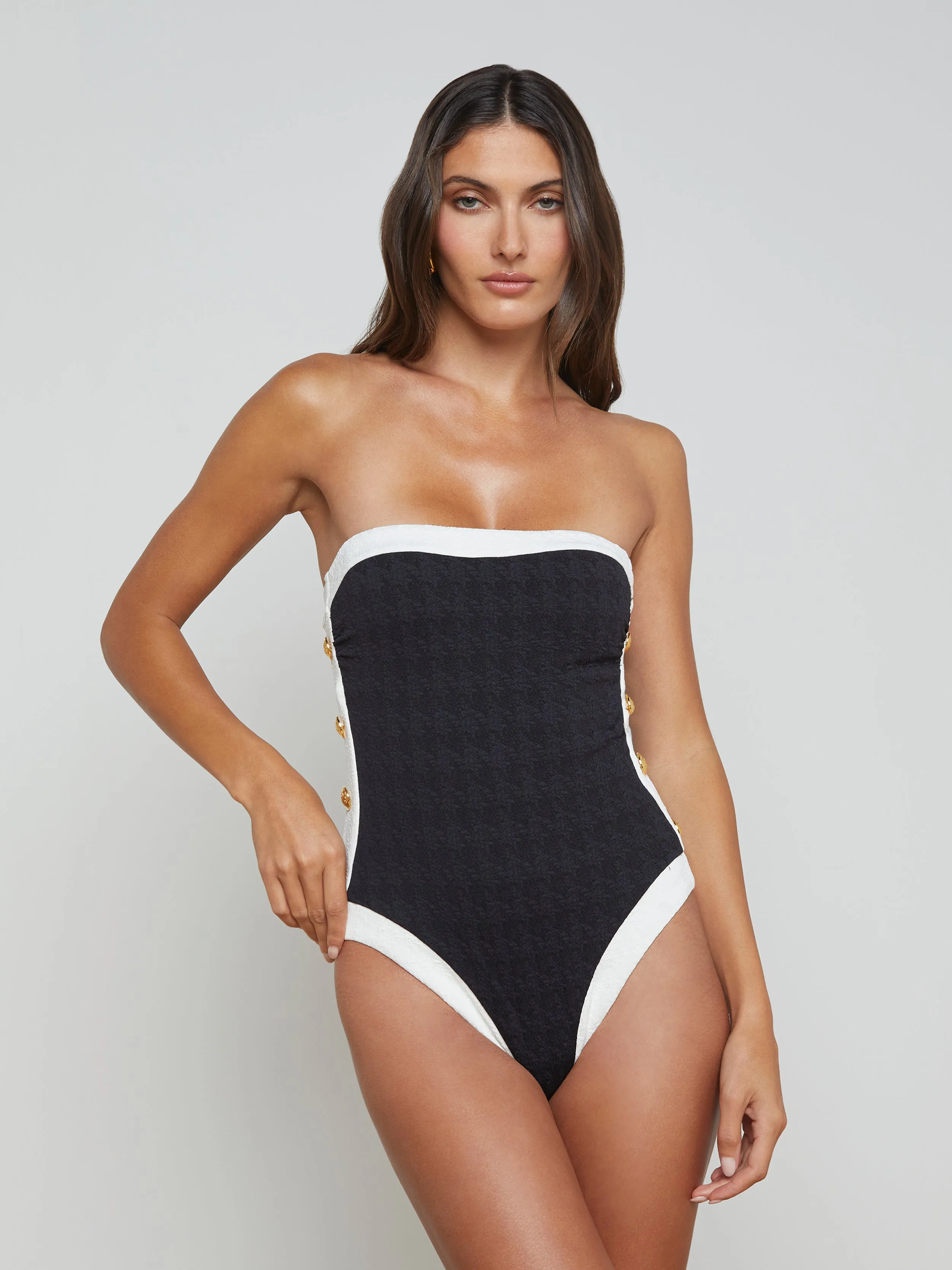 Tory Bandeau One-Piece Swimsuit
