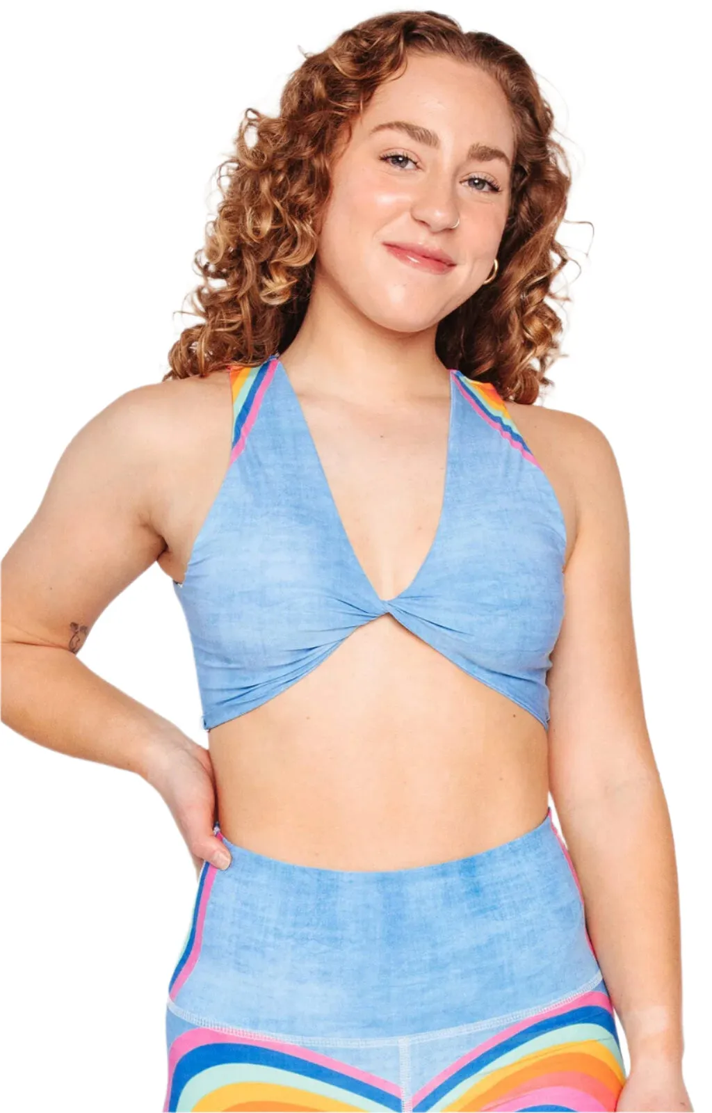 Twist & Turn Tank - Rainbow Love by Yoga Democracy