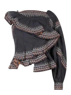 Ulla Johnson Arjun One-Shoulder Blouse