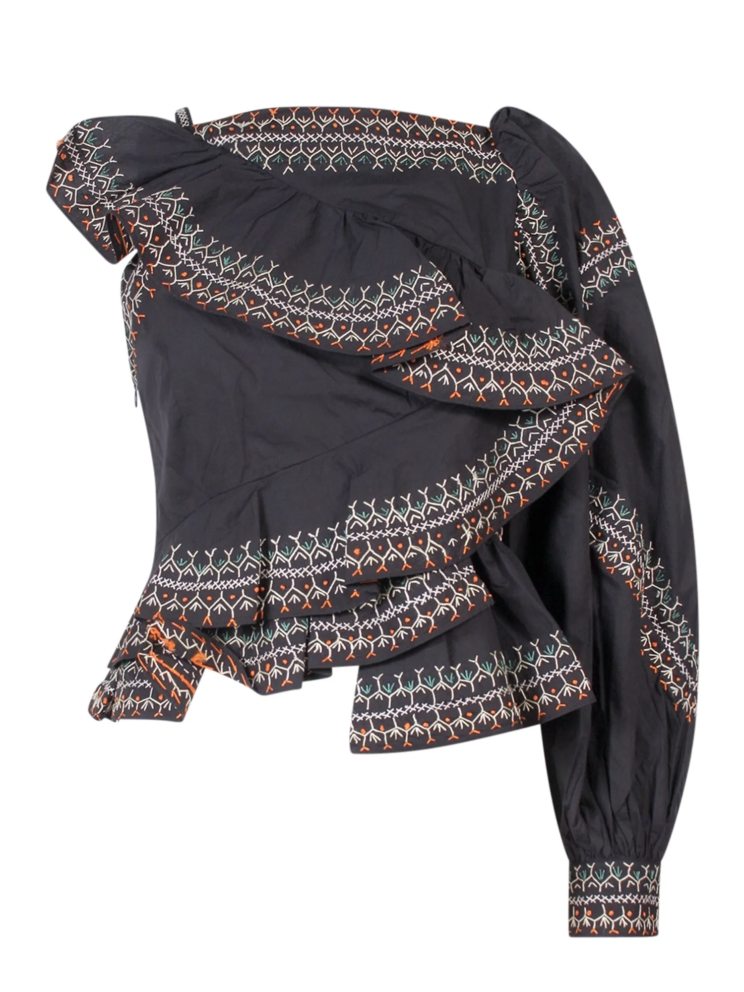 Ulla Johnson Arjun One-Shoulder Blouse