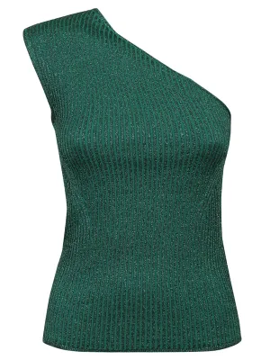 Valentino One-Shoulder Knitted Tank Top