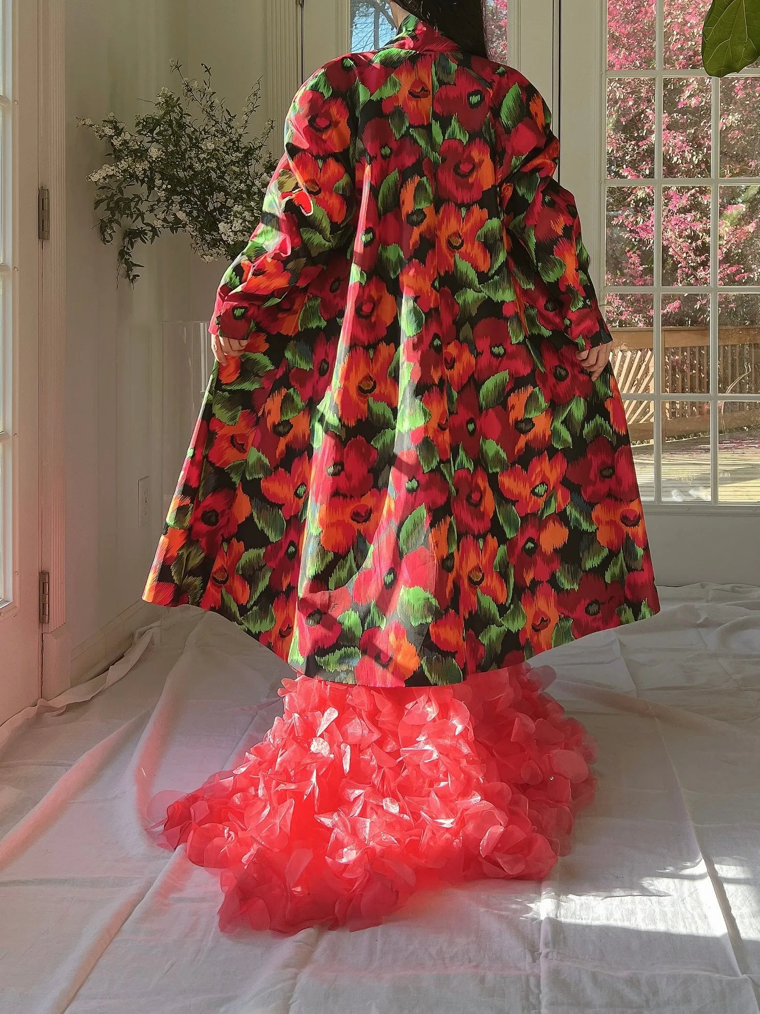 Vintage Victor Costa Silk Tafetta Duster - OSFM