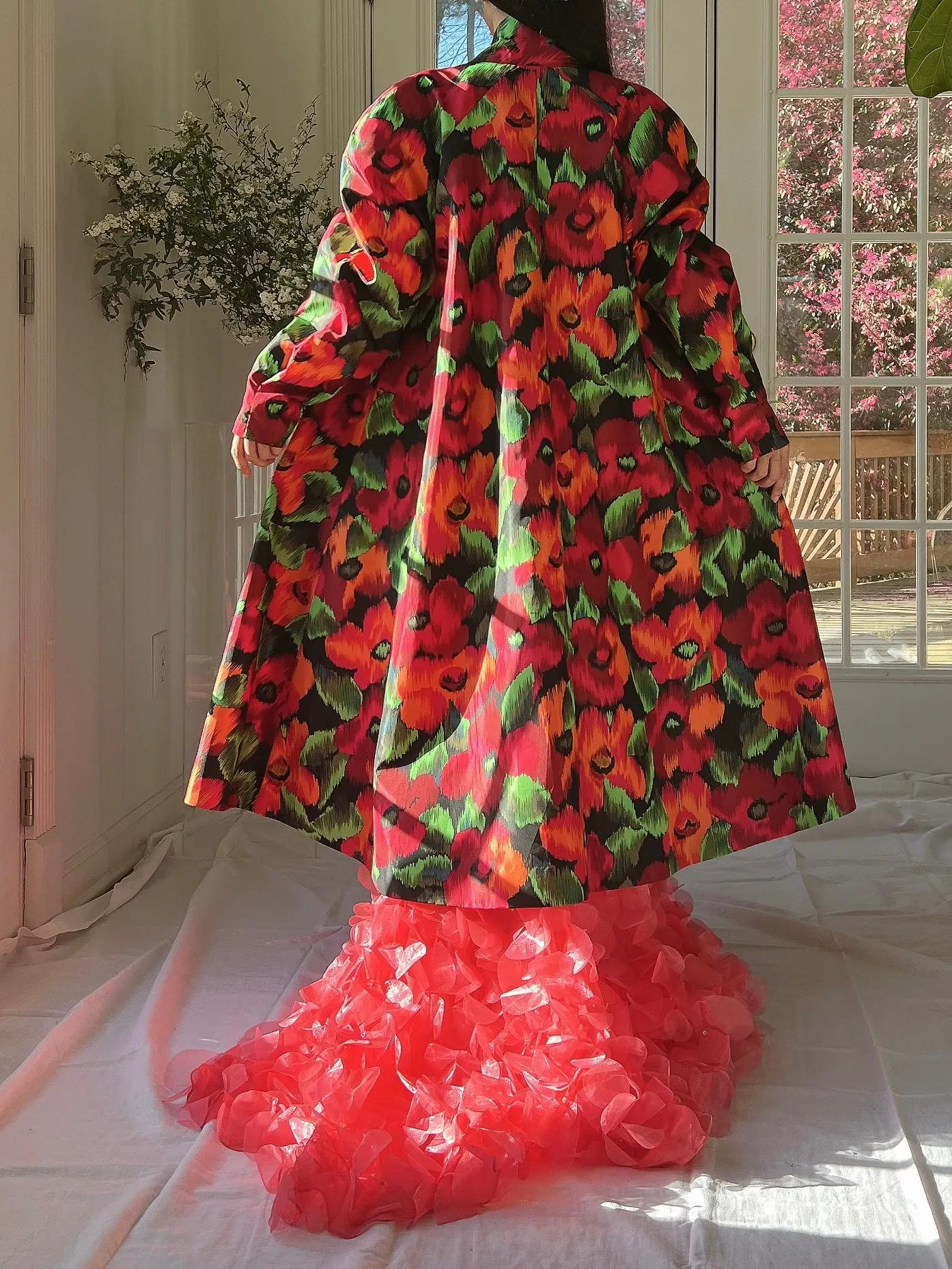 Vintage Victor Costa Silk Tafetta Duster - OSFM