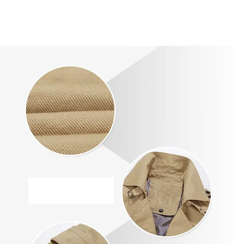 West Louis™ Autumn Trench Coat Fashion Design
