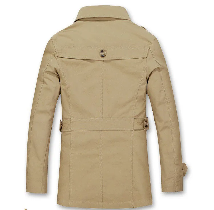 West Louis™ Autumn Trench Coat Fashion Design