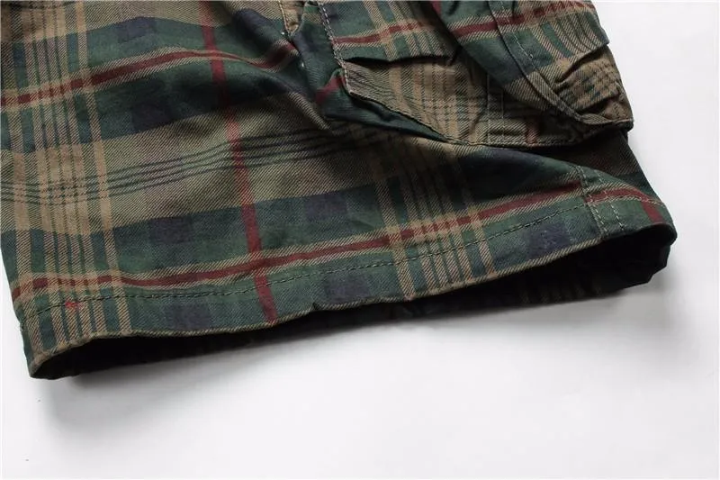 West Louis™ Fashion Plaid Shorts